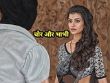 The Criminal Caught the Desi Bhabhi Fingering Her Pussy and Then Fucked Her